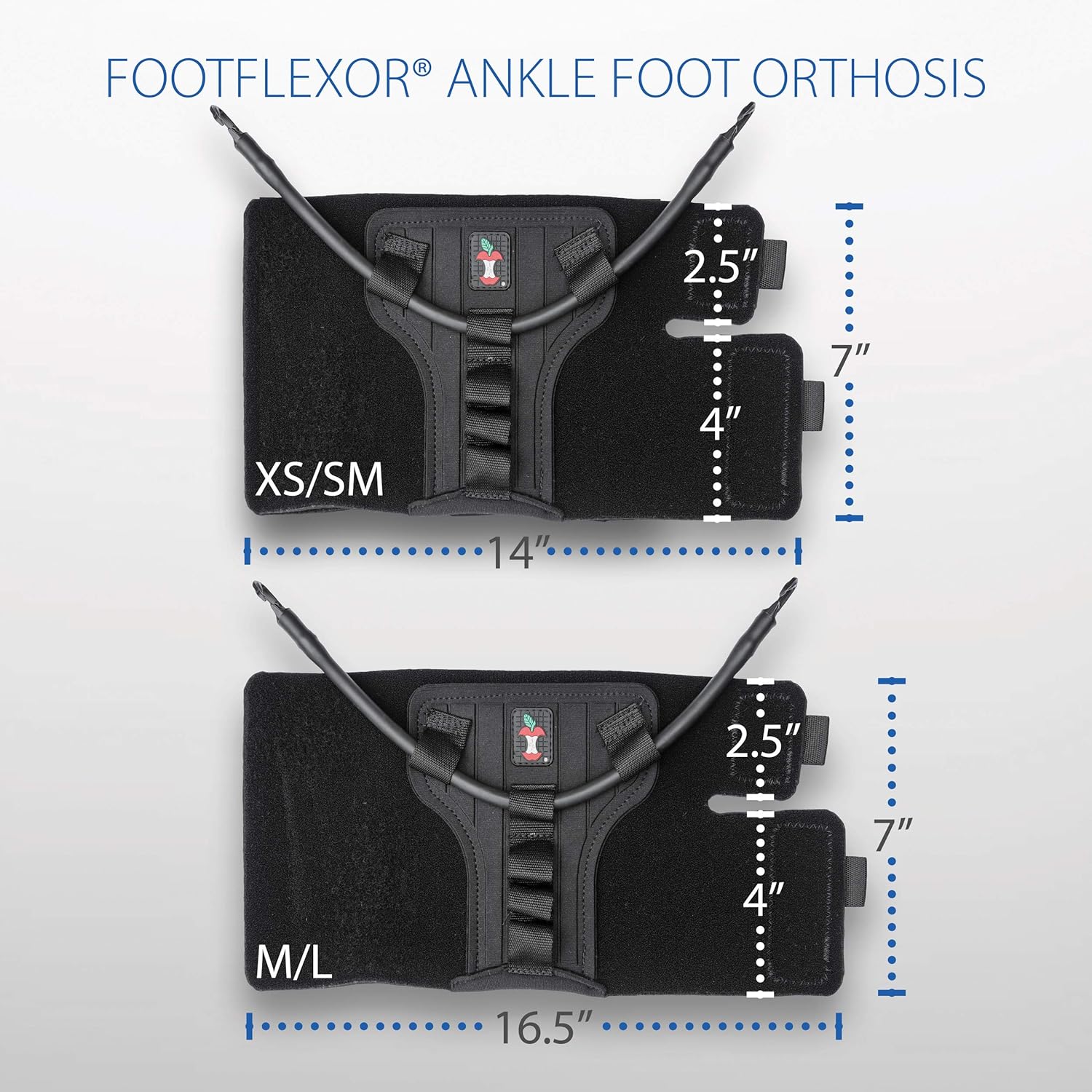 Core Products FootFlexor Foot Drop Brace Soft AFO for Walking Support


