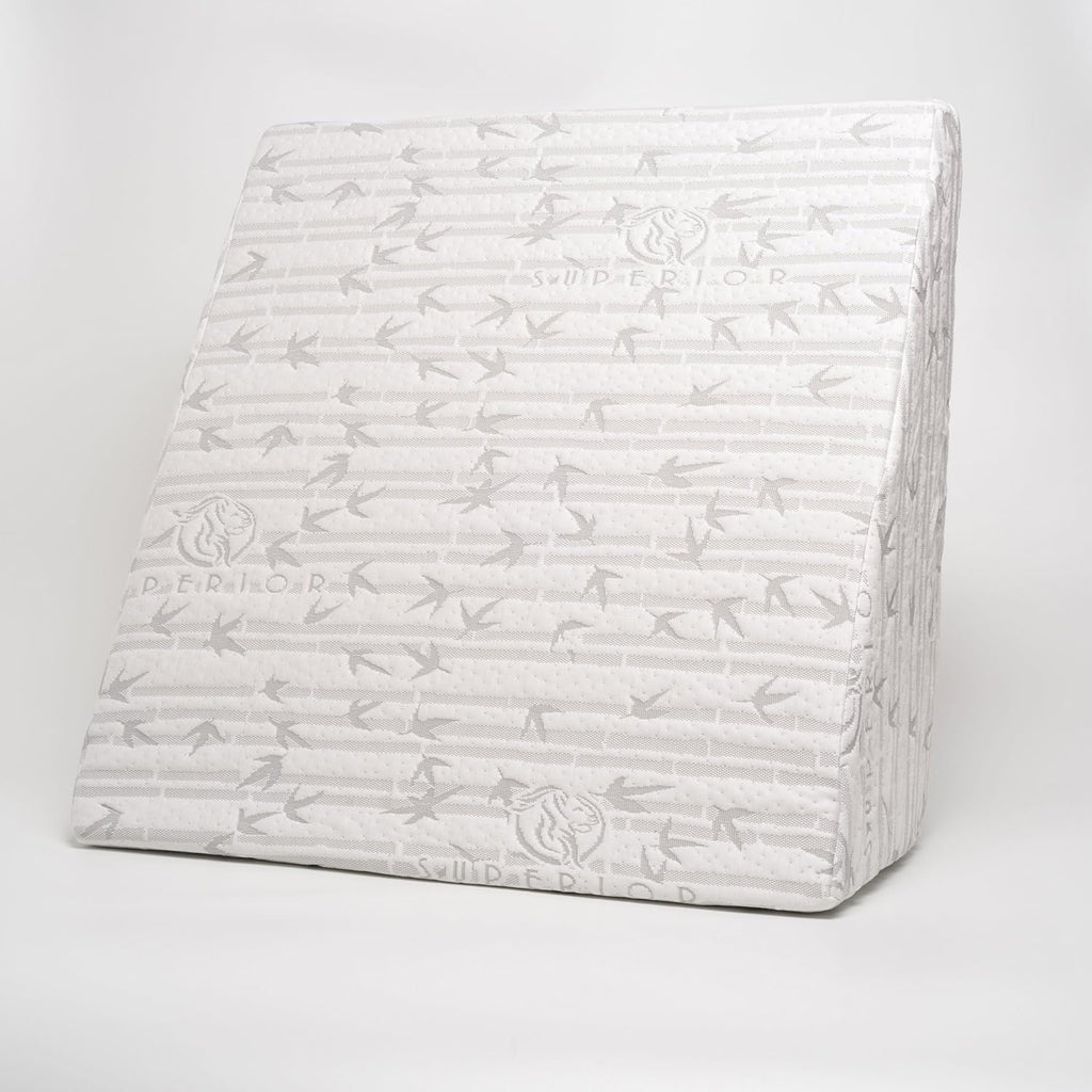 Superior Memory Foam Wedge Support Pillow with Removable Washable Cover

