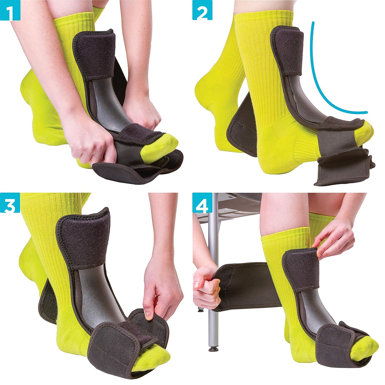BraceAbility Dorsal Night Splint for Plantar Fasciitis, Foot Drop, Achilles Boot

