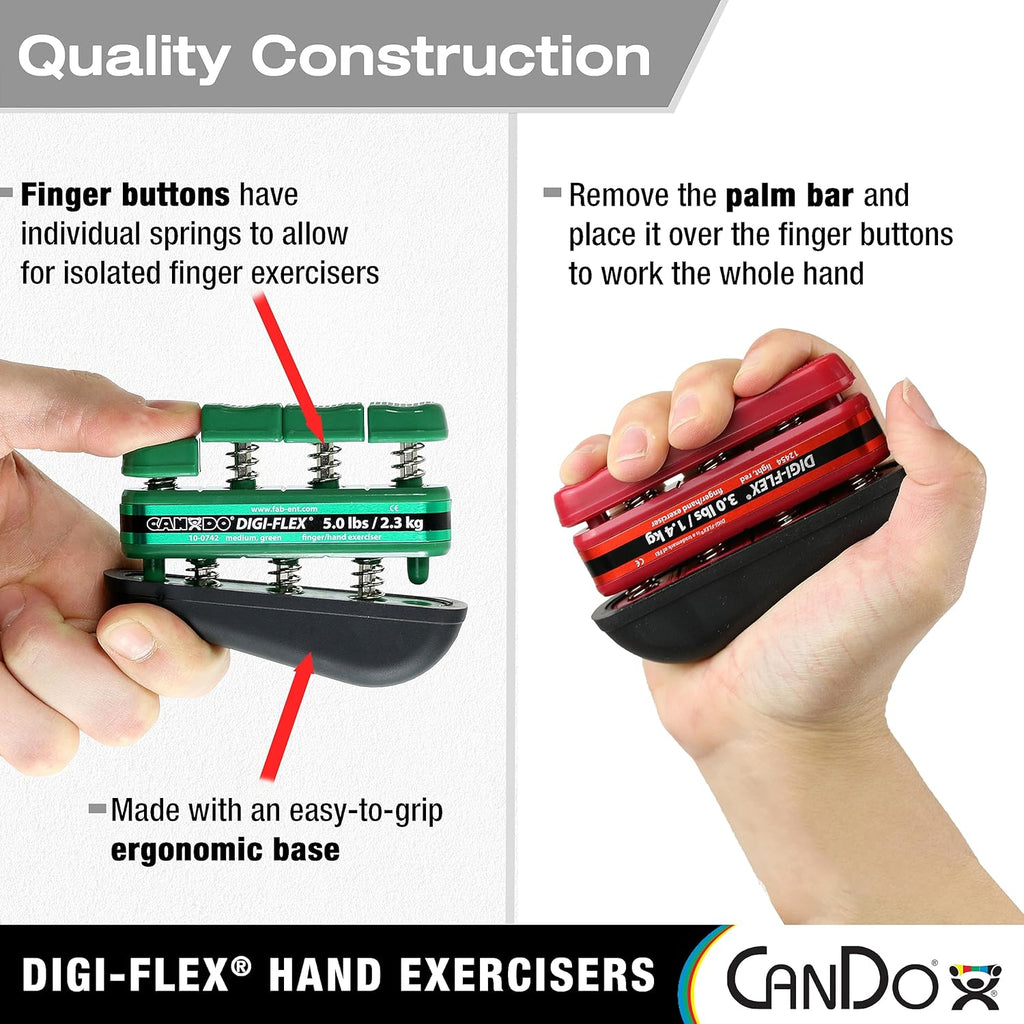 CanDo Digi-Flex Hand and Finger Exerciser for Strength, Dexterity, Flexibility

