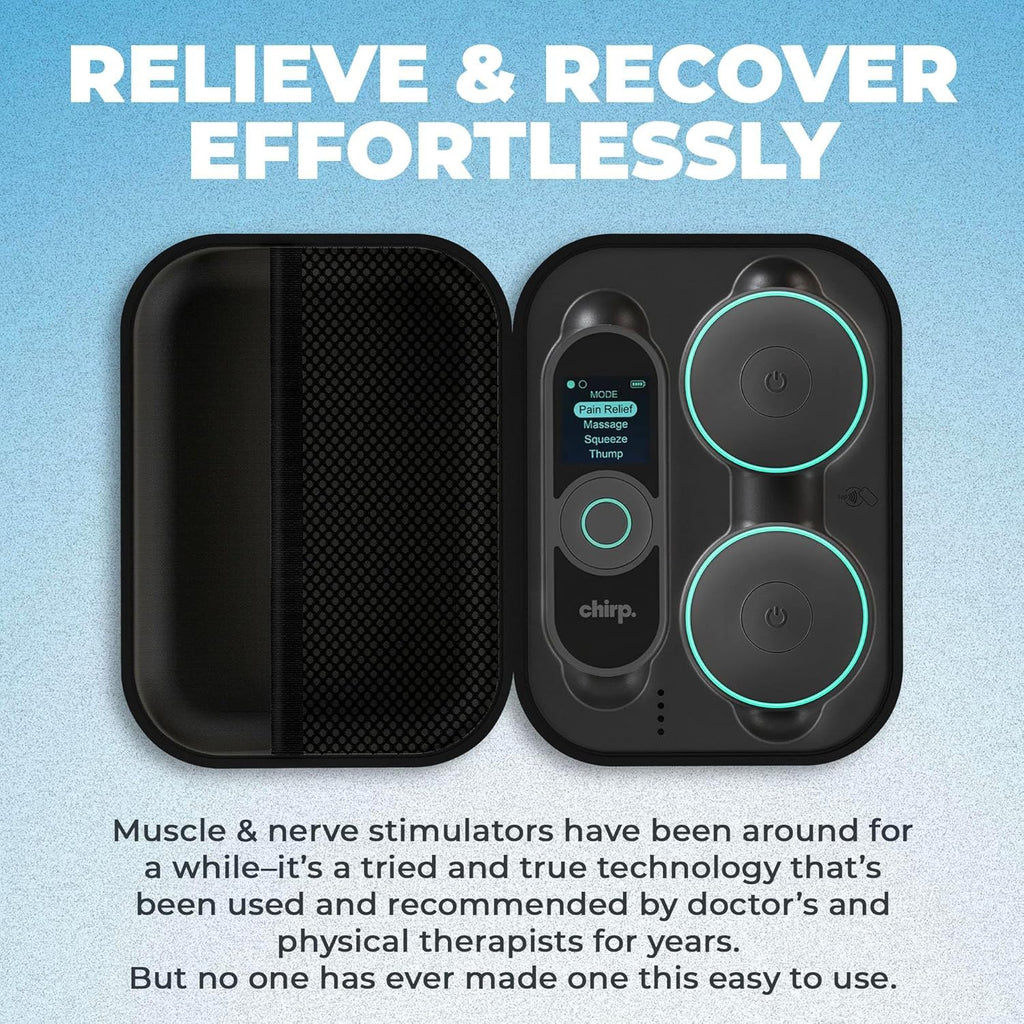 Chirp Halo Wireless EMS Muscle Stimulator, Portable Electrical Muscle Recovery Device

