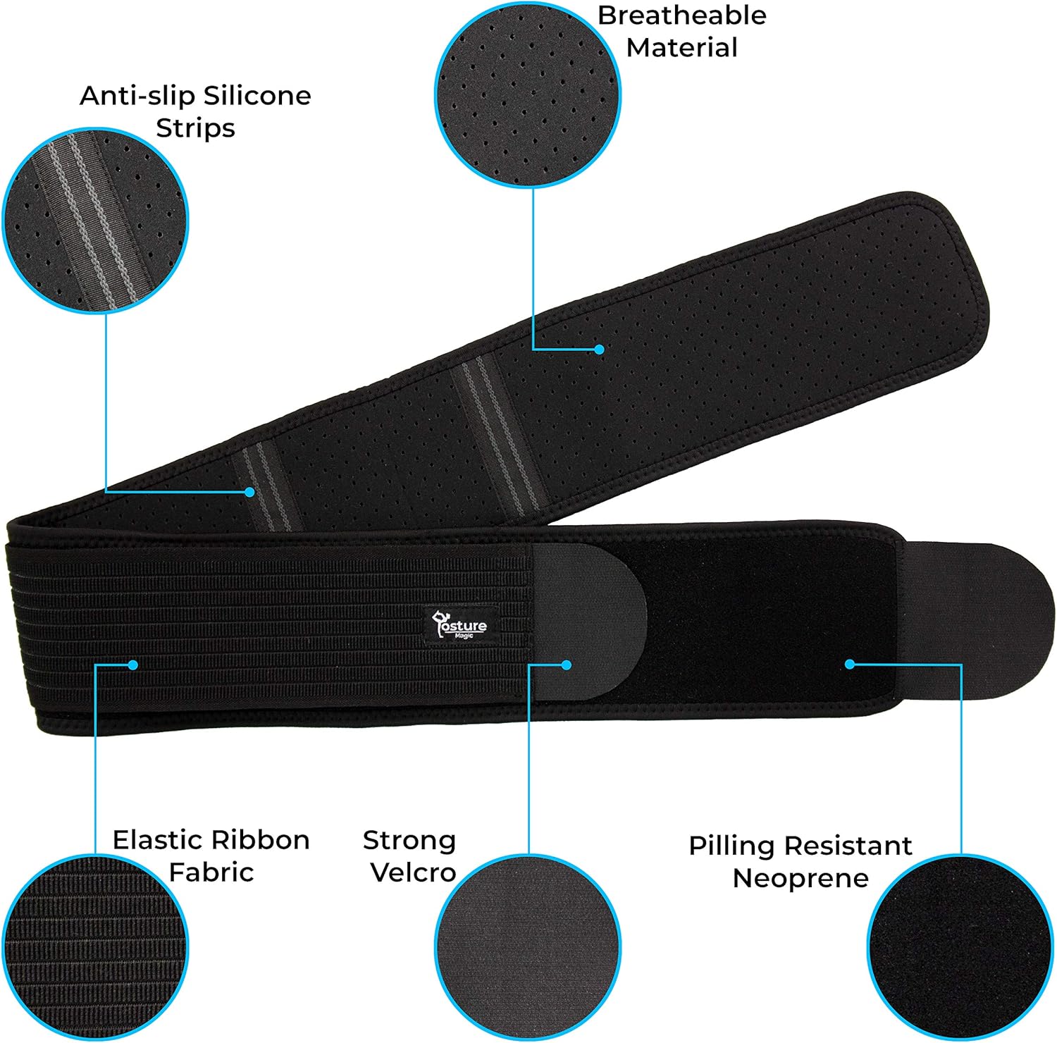Posture Magic Sacroiliac SI Joint Support Belt for Men and Women, Stabilizing Wrap

