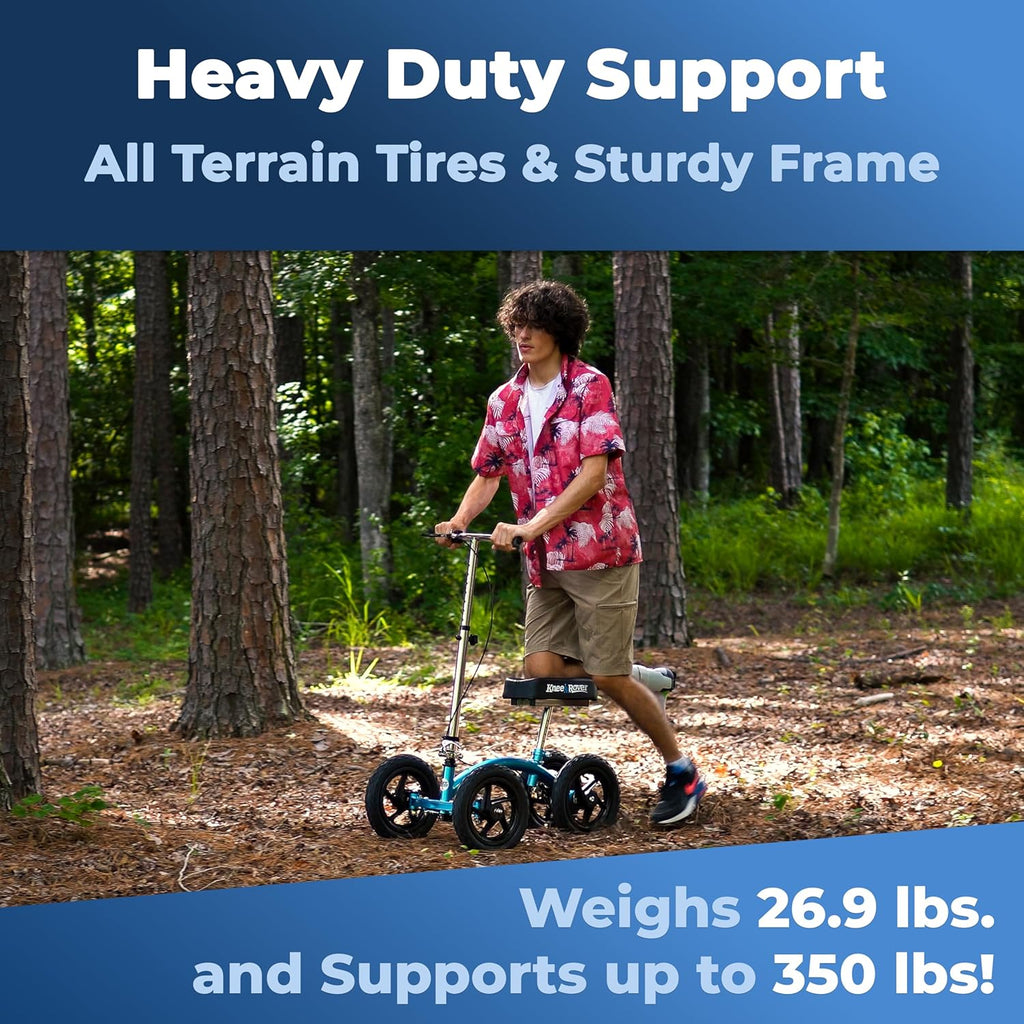 All-Terrain Quad Leg Mobility Scooter for Foot and Ankle Surgery Recovery

