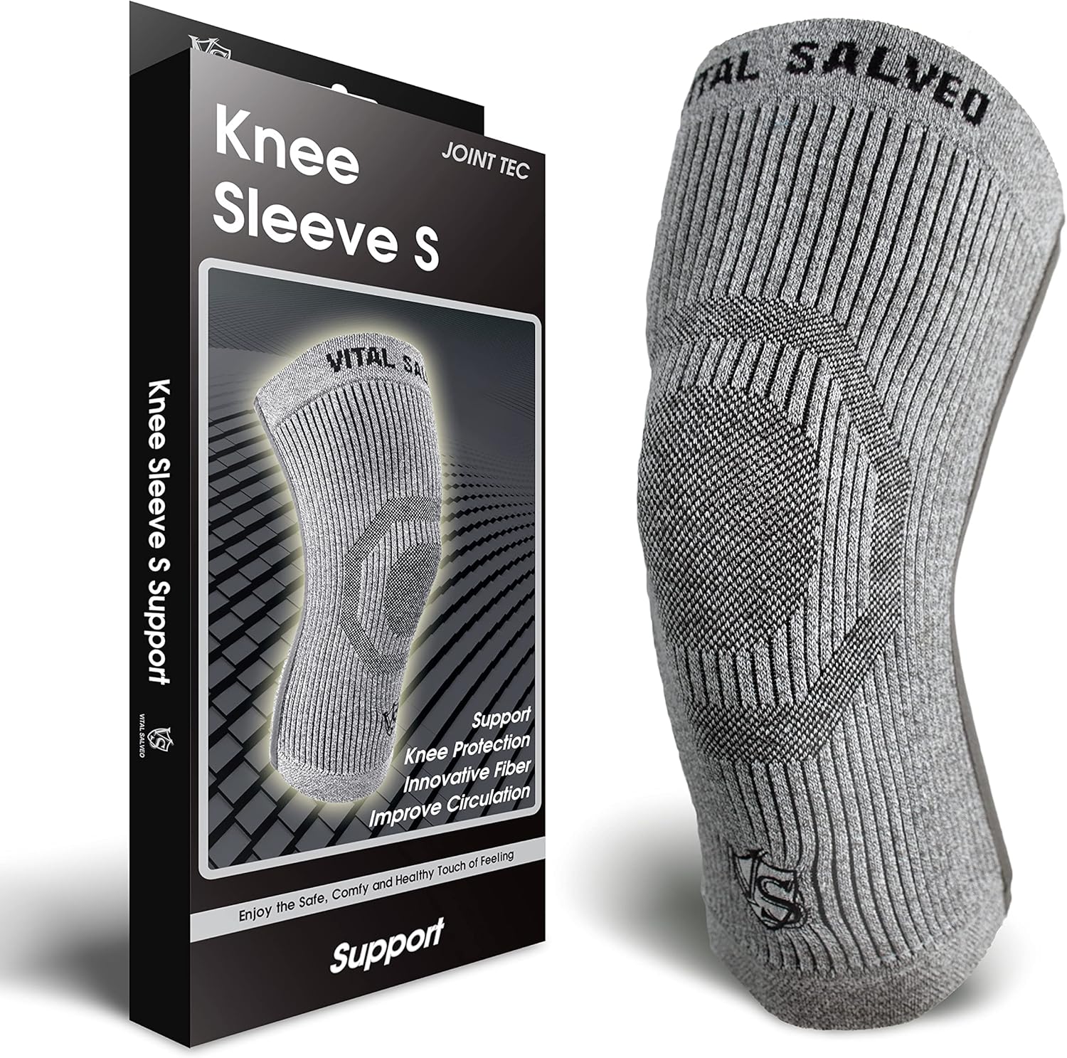 Vital Salveo S-Support 3D Bio-Dynamic Recovery Knee Sleeve, Compression Support

