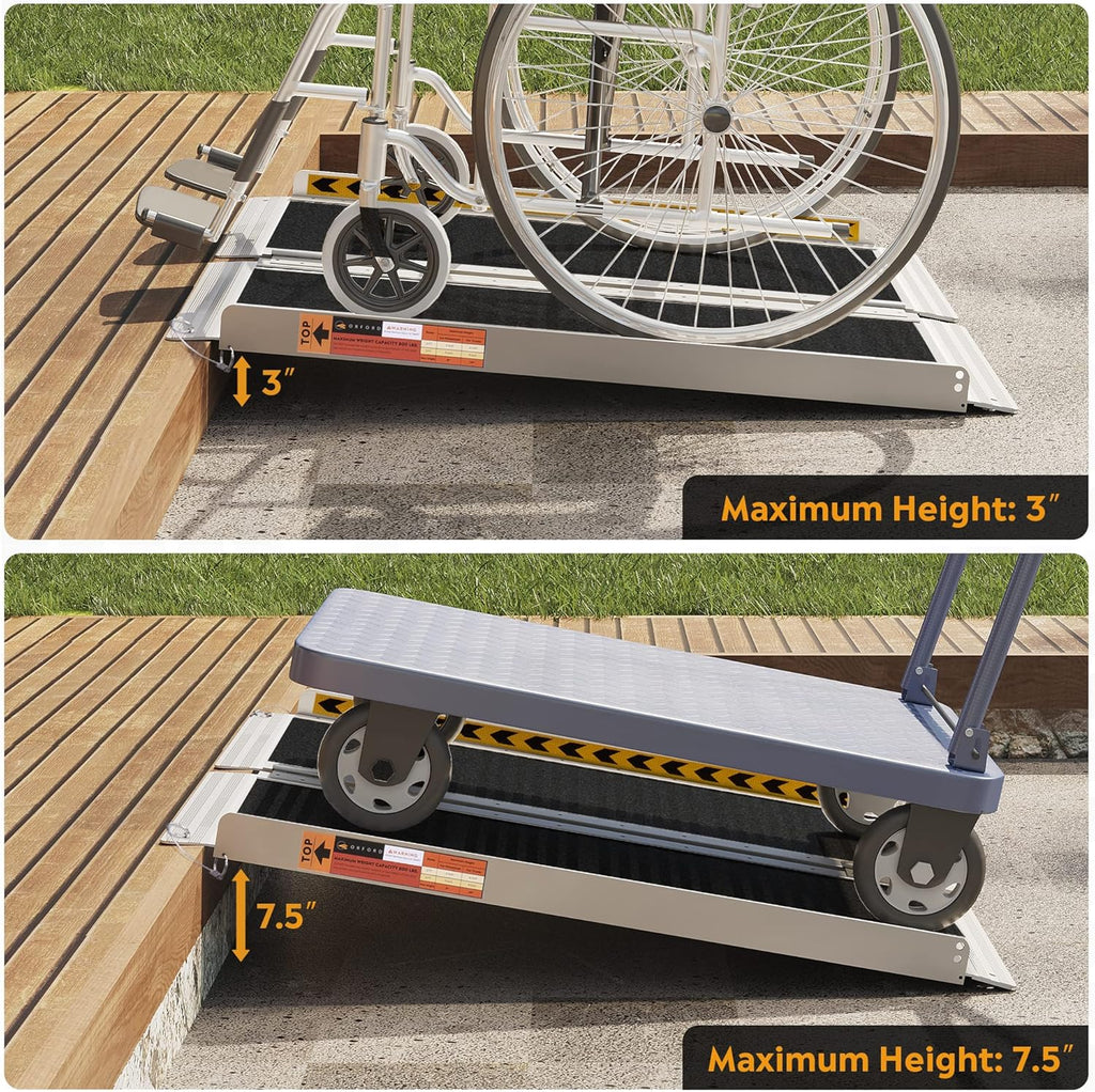 ORFORD Portable Wheelchair Ramp Non-Slip Threshold Access for Doorways

