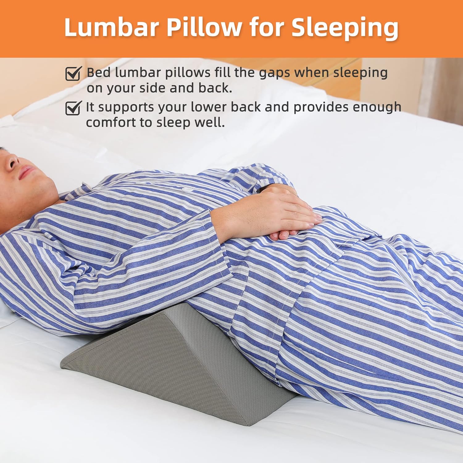 Fanwer 3-in-1 Bed Wedges & Positioning Pillows, 40° Bed Wedge Set

