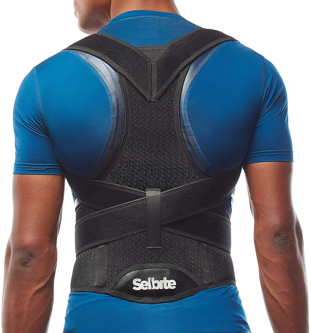 Selbite Posture Corrector for Men and Women, Back Brace with Adjustable Straps

