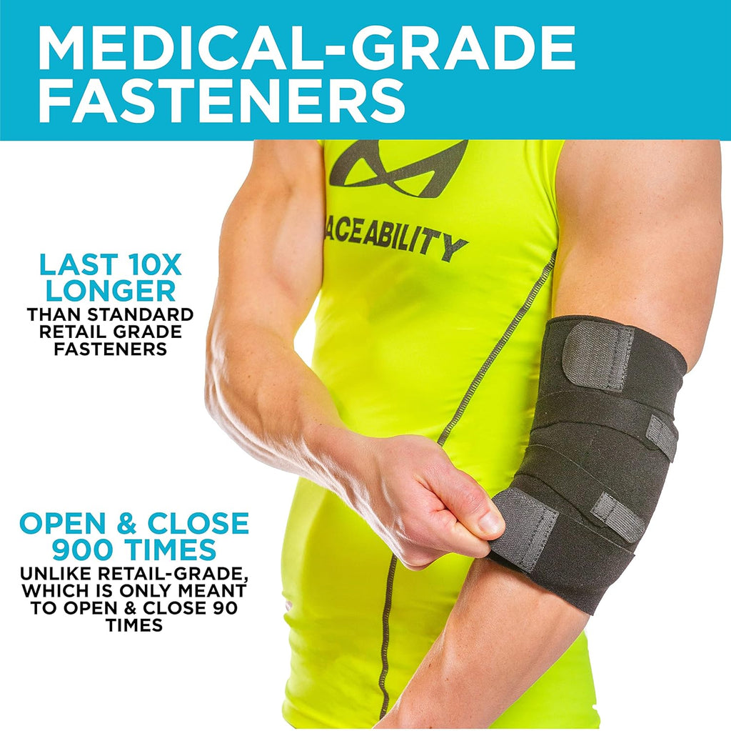 BraceAbility Cubital Tunnel Brace, Ulnar Nerve Padded Elbow Splint

