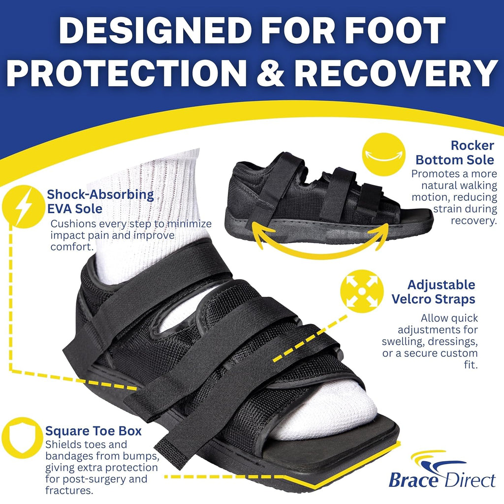 Brace Direct Post-Op Shoe Medical Foot Brace Orthopedic Walking Immobilizer L3260

