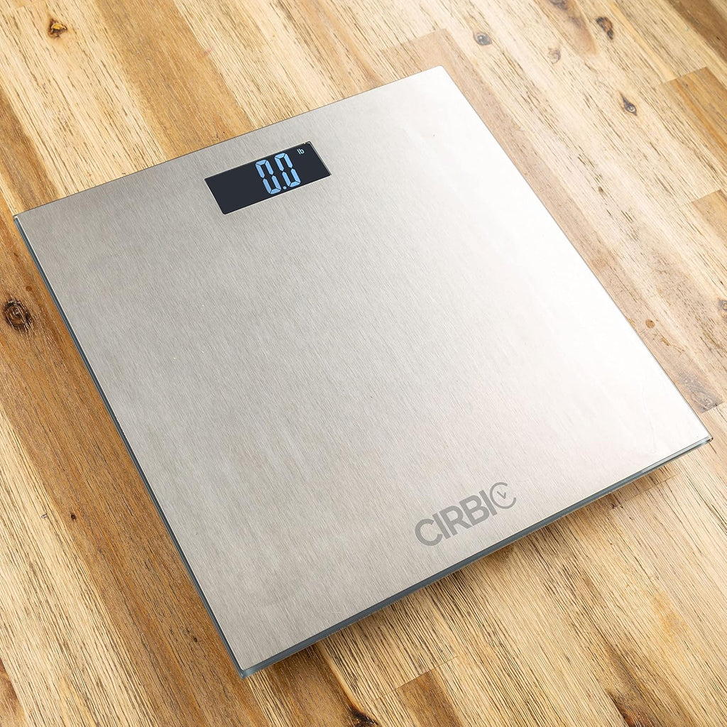 Talking Bathroom Scale with Voice Announcements, Large Numbers, lbs/kg

