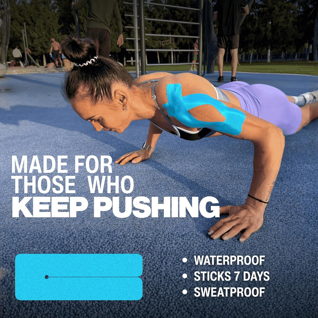 Kinesiology Tape for Shoulder Support, Waterproof Precut Sports Tape

