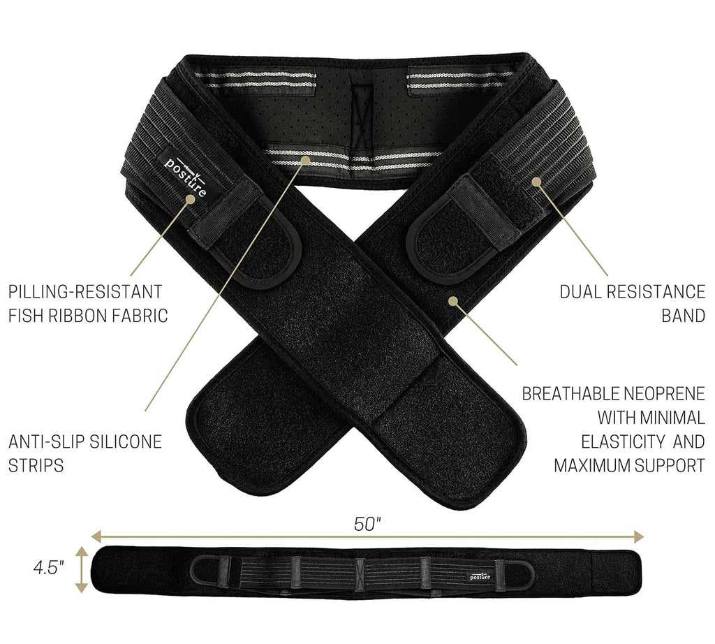 Vriksasana Sacroiliac SI Joint Hip Belt for Sciatica, Pelvic and Lower Back Pain

