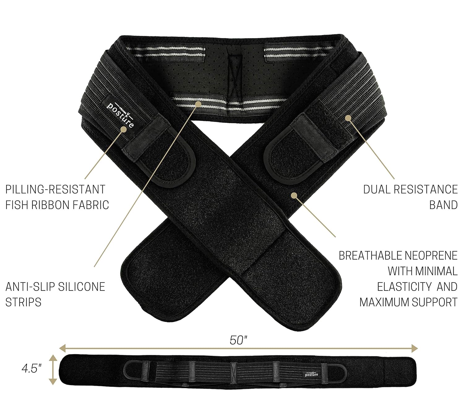 Vriksasana Sacroiliac SI Joint Hip Belt for Sciatica, Pelvic and Lower Back Pain


