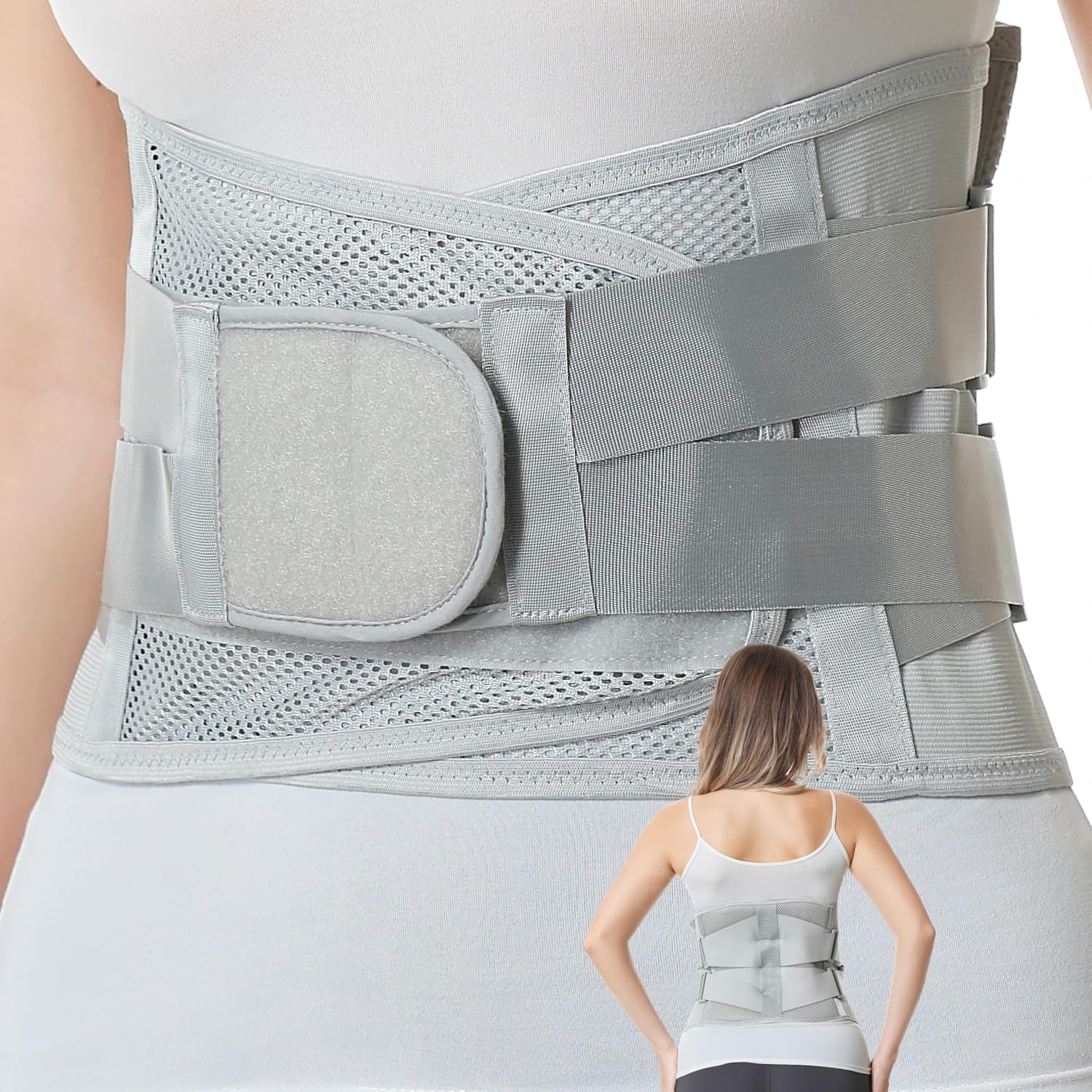 NeoTech Care Lumbar Back Support Belt Lower Back Brace

