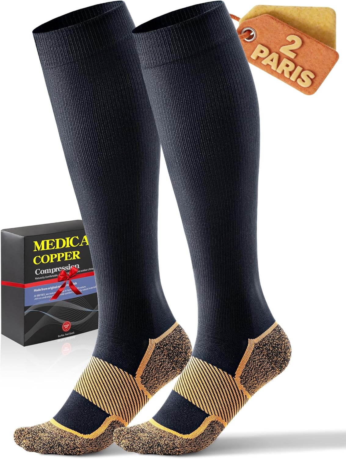 Medical Compression Socks 20–30 mmHg Graduated Knee High for Women & Men

