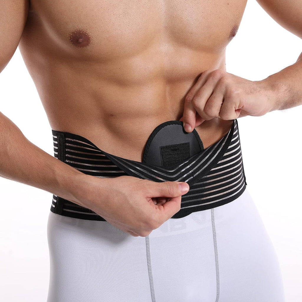 Umbilical Hernia Belt Abdominal Binder Compression Pad with Navel Support

