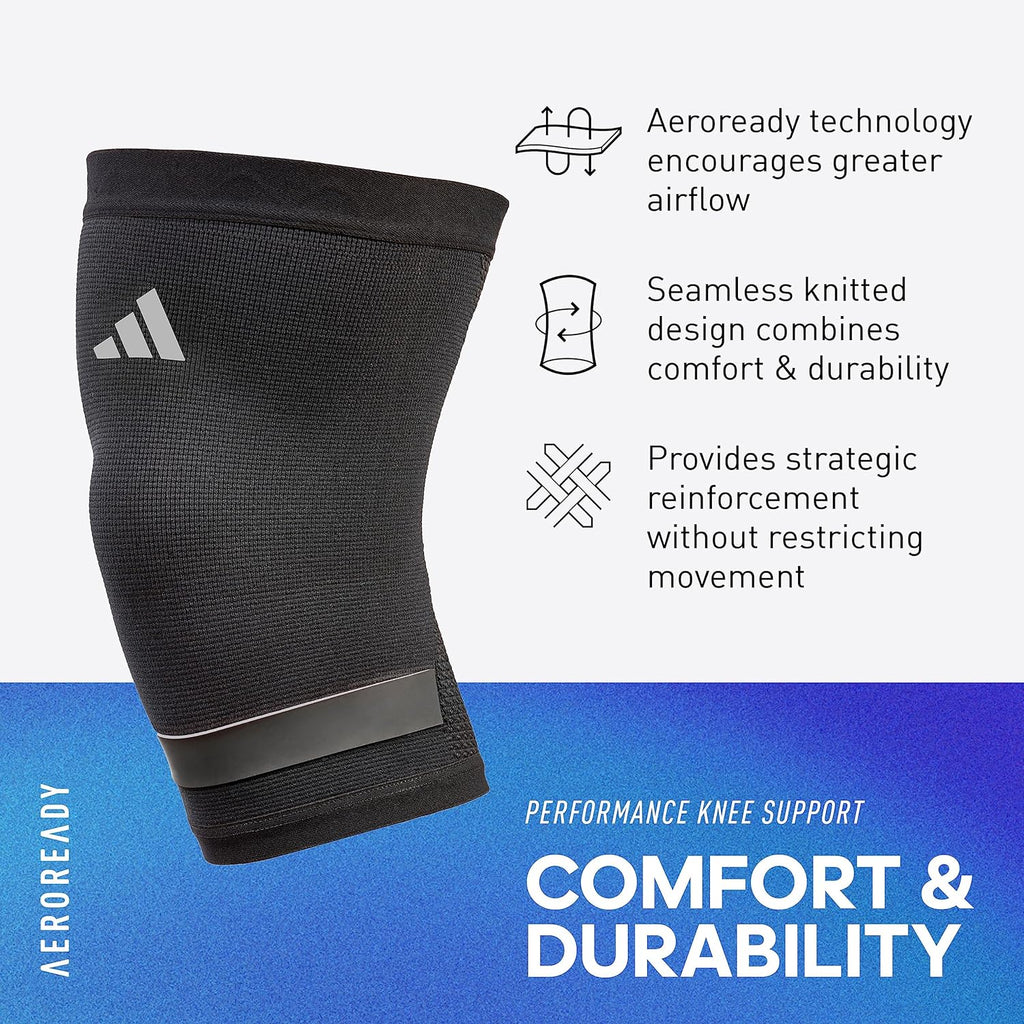 Aeroready Compression Sleeve with Silicone Grip, Breathable Seamless Design

