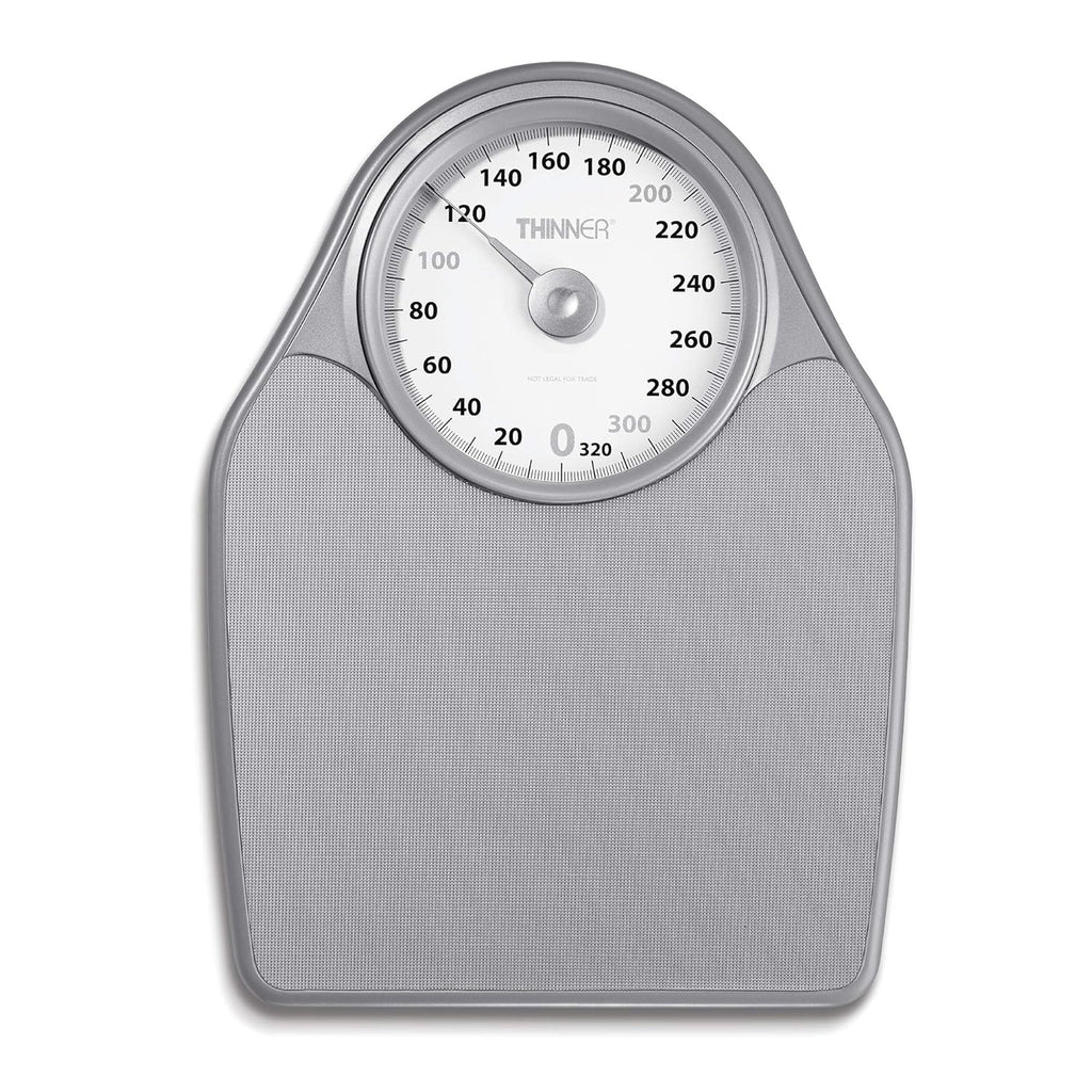 Conair Thinner Extra-Large Analog Dial Bathroom Scale for Body Weight, 330 lb

