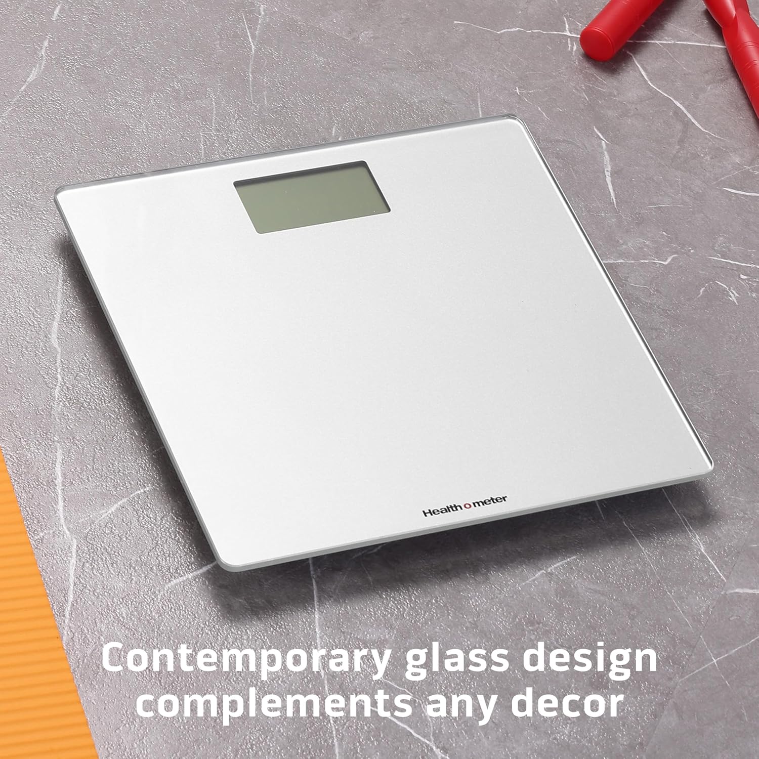 Health o meter Compact Digital Bathroom Scale, 450 lb, 3.2 in LCD, Tempered Platform

