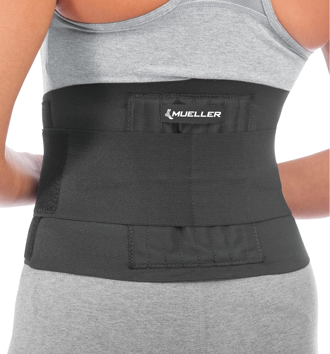 Mueller 4581 Adjustable Back Brace Lumbar Support with Steel Springs

