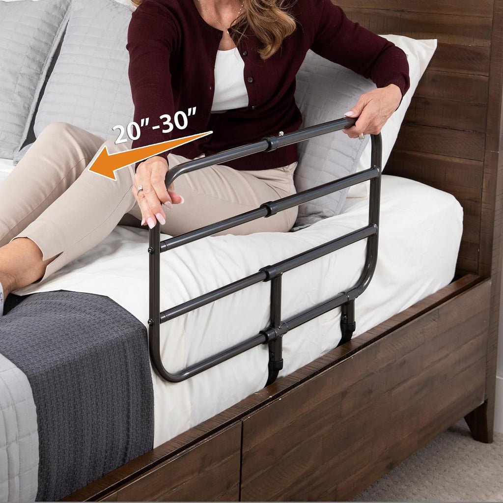 Able Life Extend-A-Rail Bed Safety Rail, Adjustable Bedside Grab Bar for Seniors

