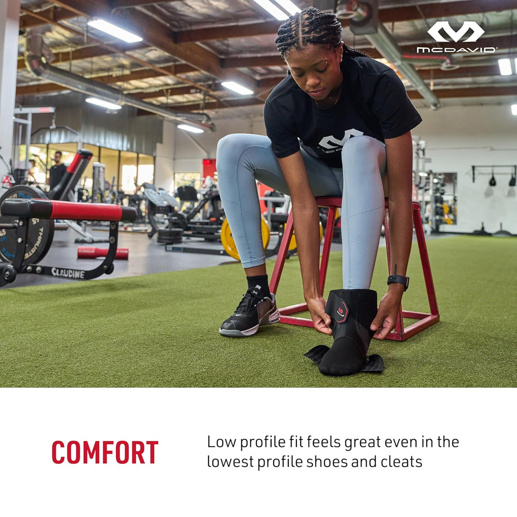 McDavid Low Profile Lace-Free Ankle Brace, Phantom Rear-Entry Support for Basketball

