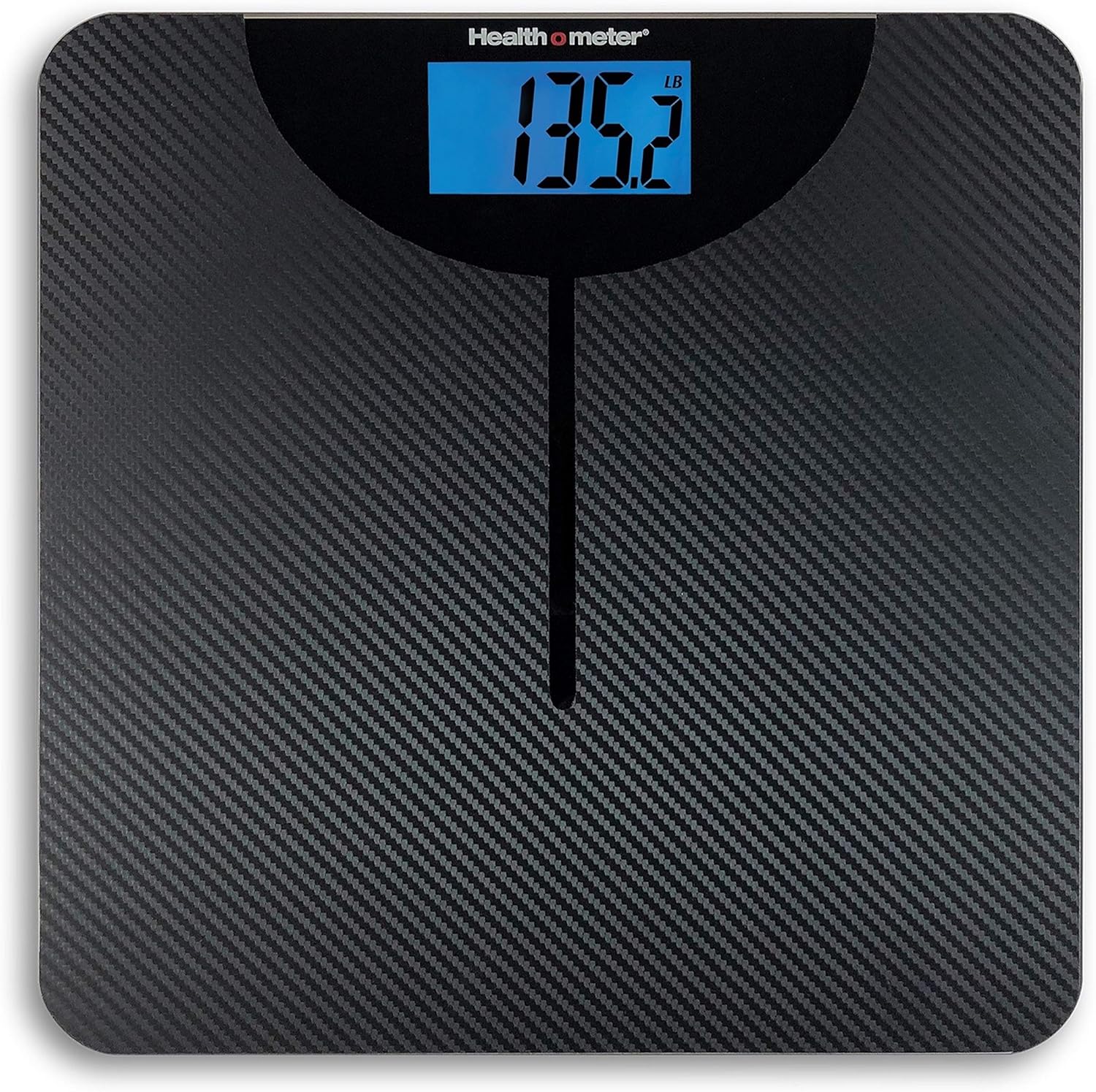 Health o meter Carbon Fiber Digital Bathroom Scale with BMI

