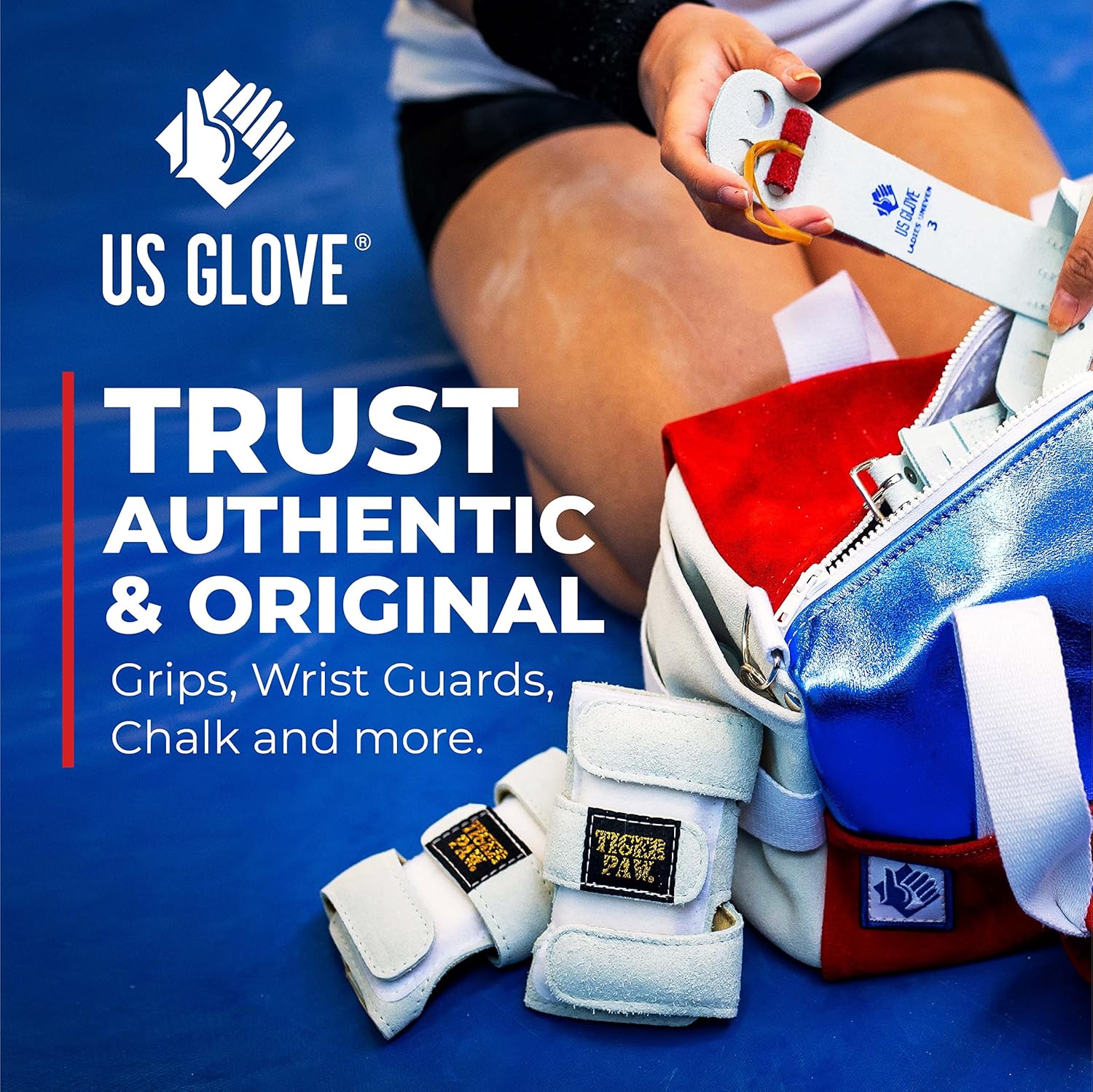 Tiger Paw Gymnastics Wrist Supports, Adjustable Wrist Brace Guards for Hand Protection


