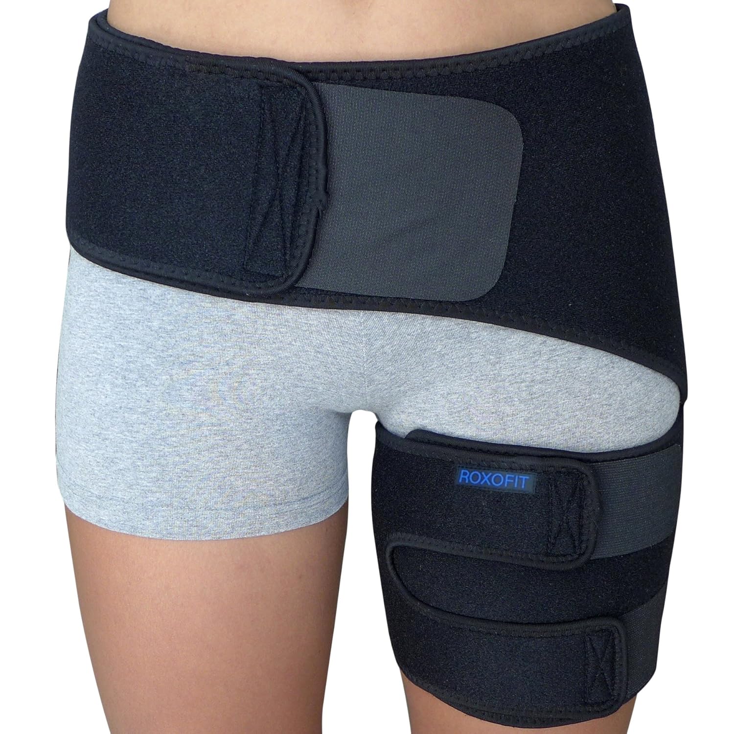 Hip Sciatica Brace Compression Wrap with SI Support for Groin and Thigh Pain Relief

