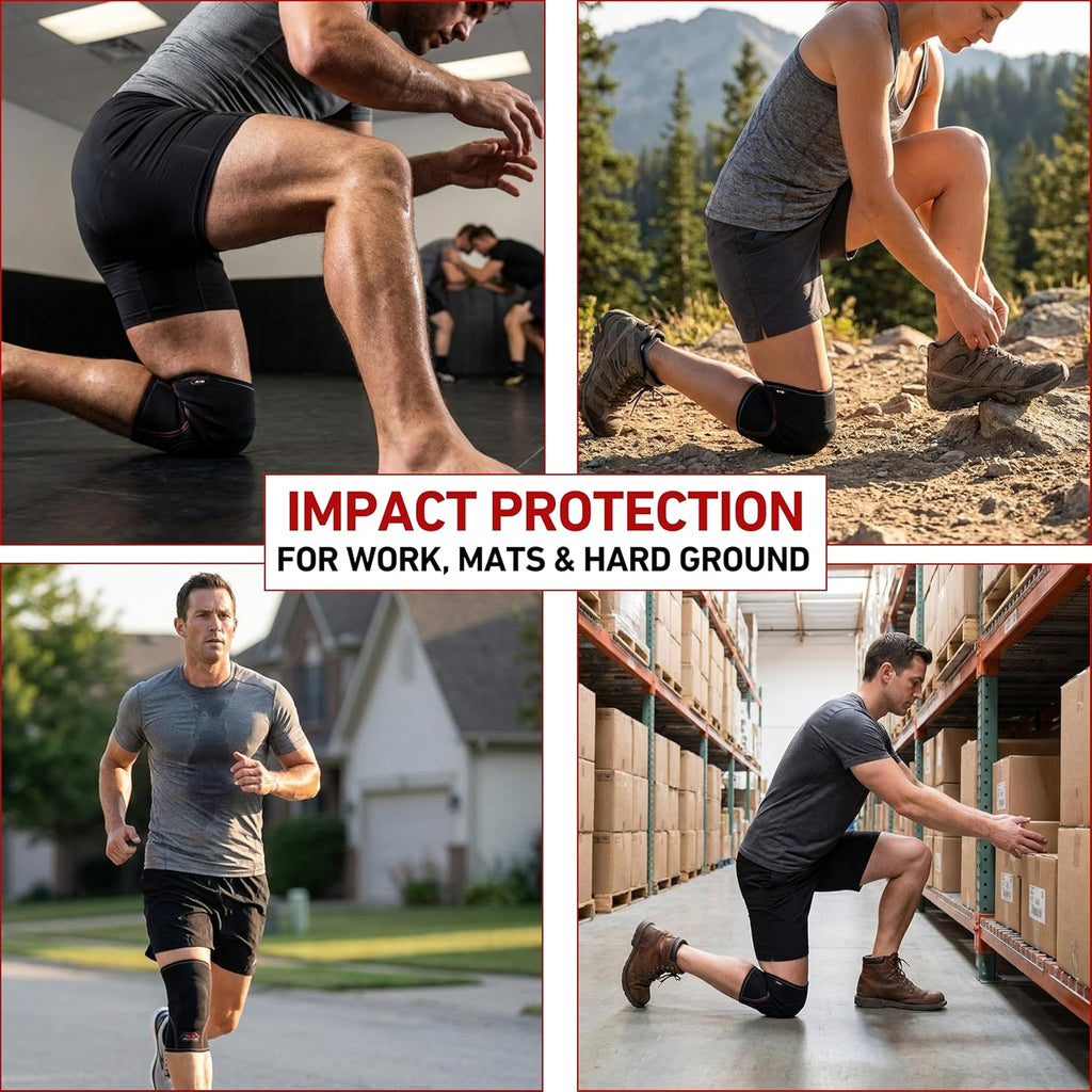 McDavid Gel Insert Knee Compression Sleeve for Impact Absorption and Support

