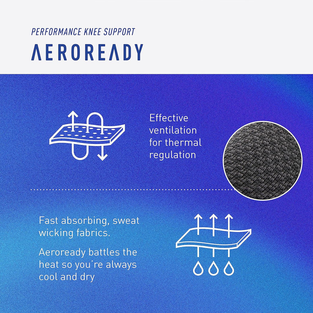 Aeroready Compression Sleeve with Silicone Grip, Breathable Seamless Design

