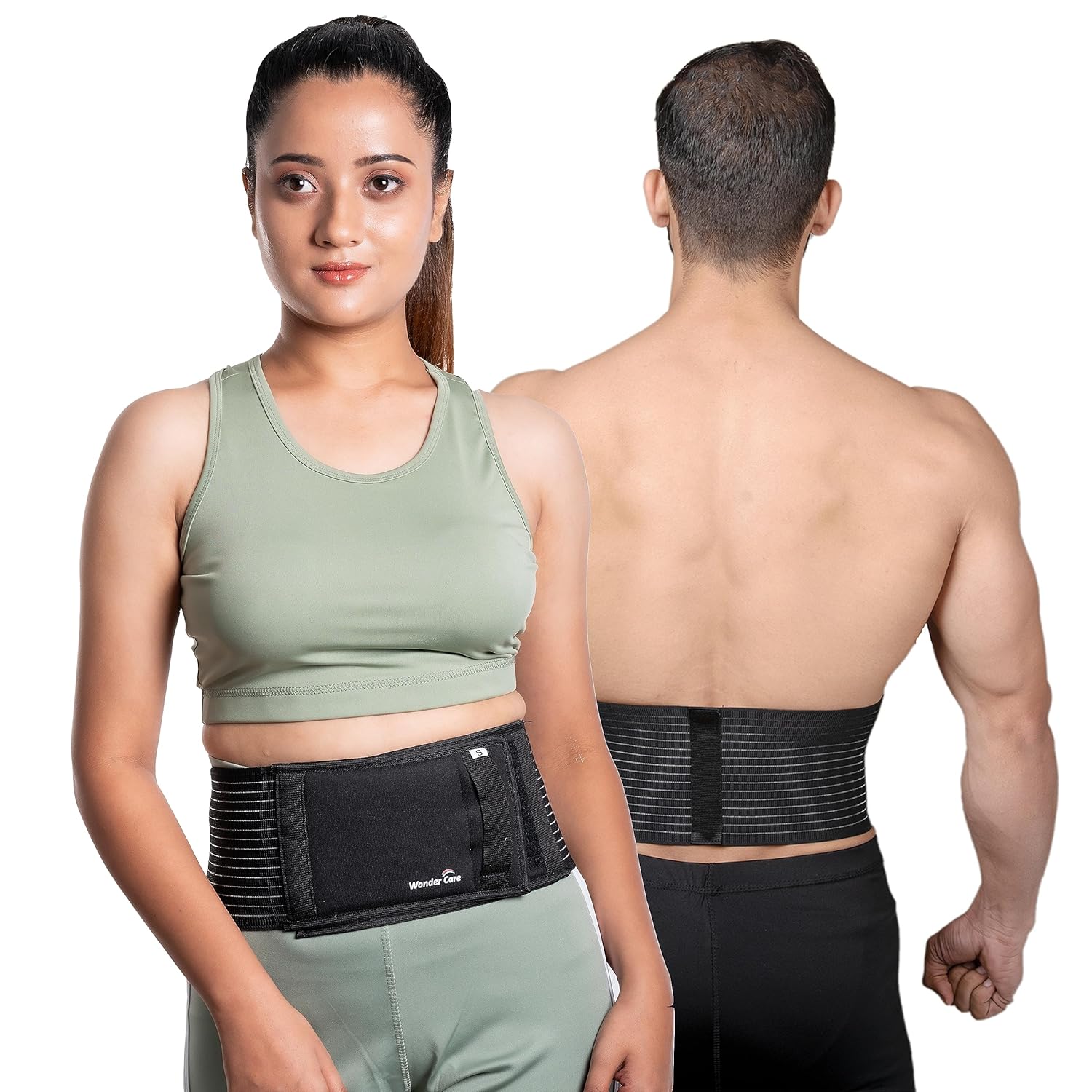 Wonder Care Umbilical Hernia Support Belt Abdominal Binder with Removable Compression Pad

