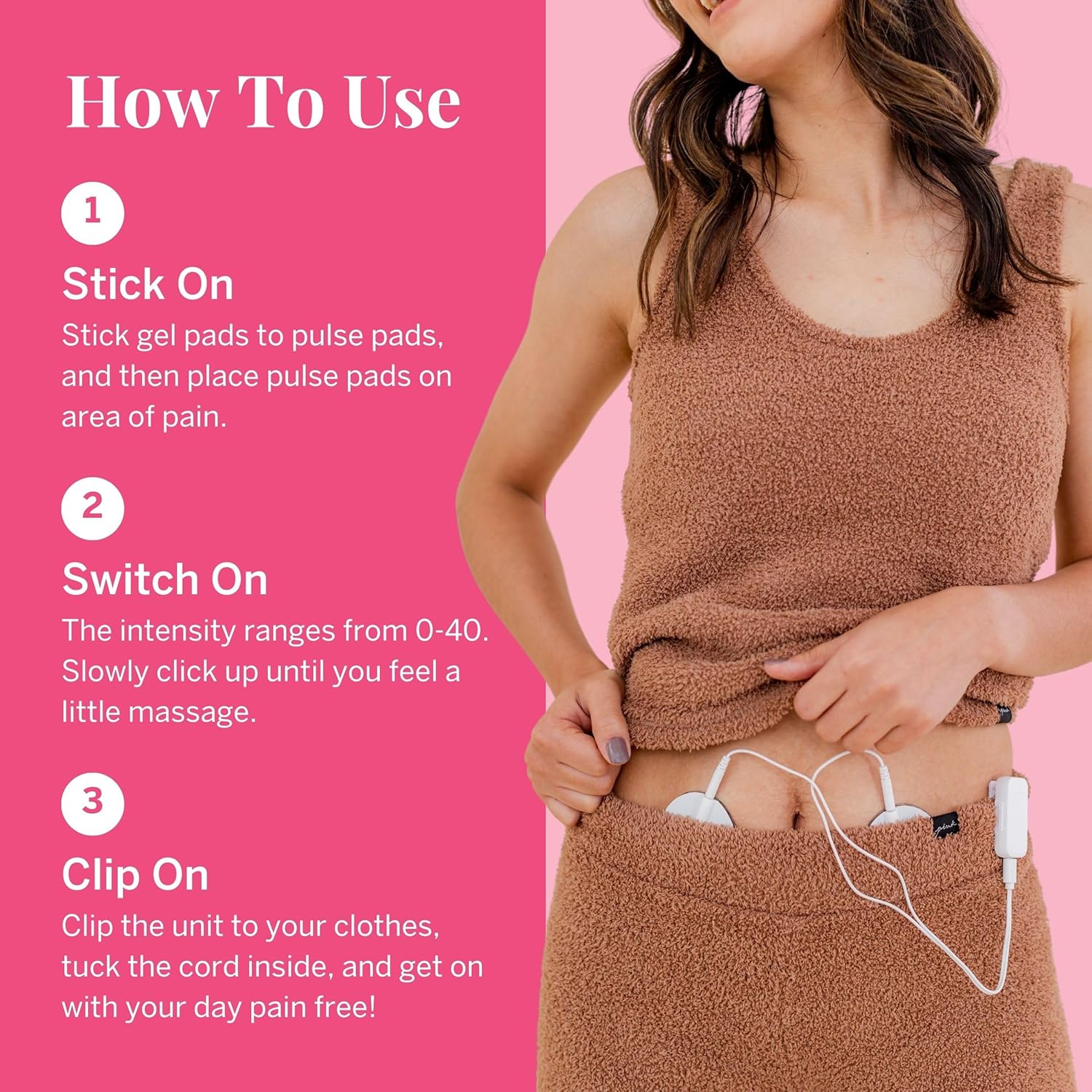 Pixie Period Pain Relief Device for Menstrual Cramps, Wearable Discreet Comfort

