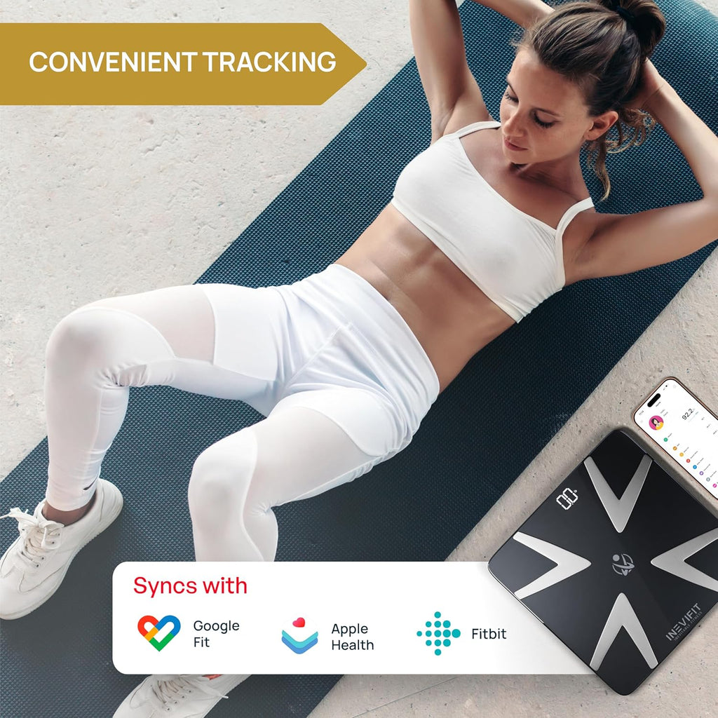 INEVIFIT Smart Body Fat Scale Bluetooth Digital Bathroom Analyzer


