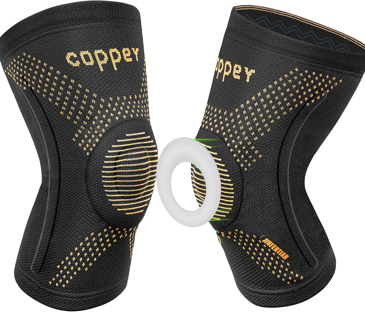 JIUFENTIAN Knee Braces for Arthritis Pain, Patella Gel Pad Compression Sleeves

