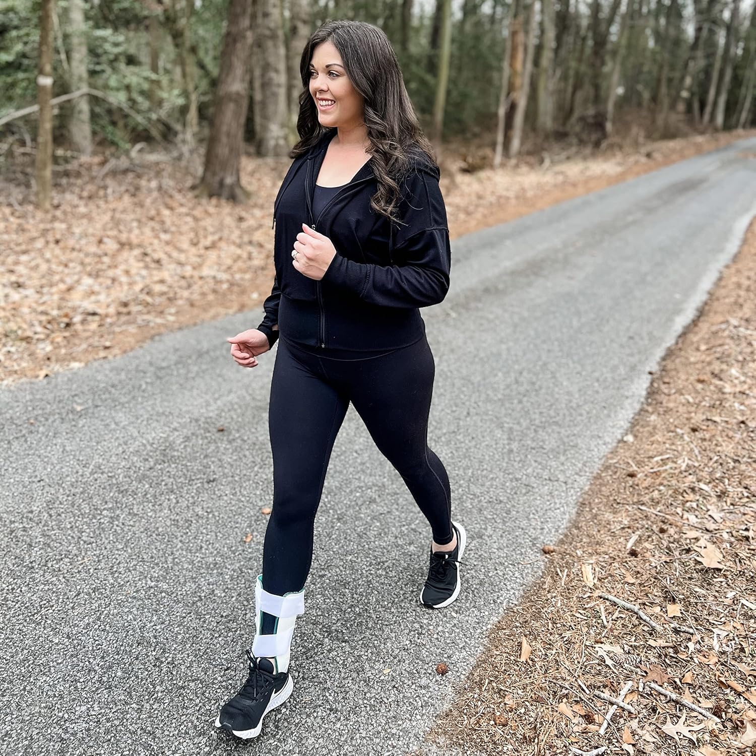 MARS WELLNESS Air Gel Ankle Stirrup Brace with Cold Therapy for Stabilized Support

