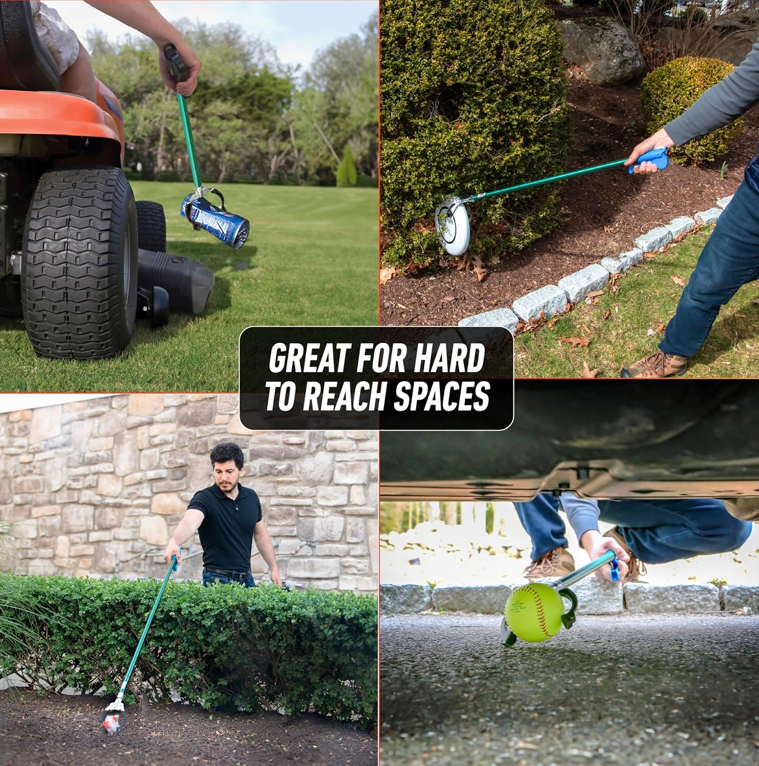 Unger Professional Reacher Grabber Tool with Built-in Magnet, Ergonomic Grip

