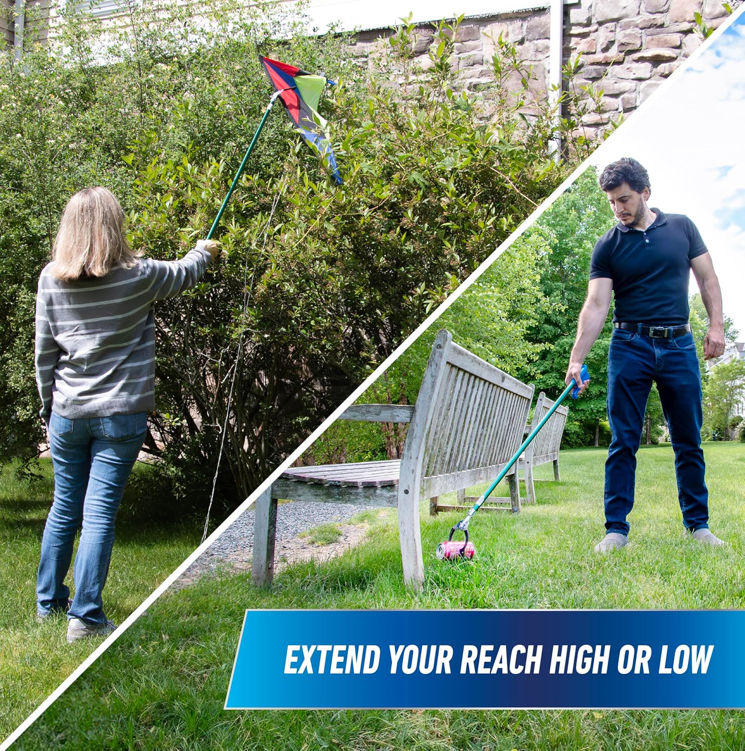 Unger Professional Reacher Grabber Tool with Built-in Magnet, Ergonomic Grip

