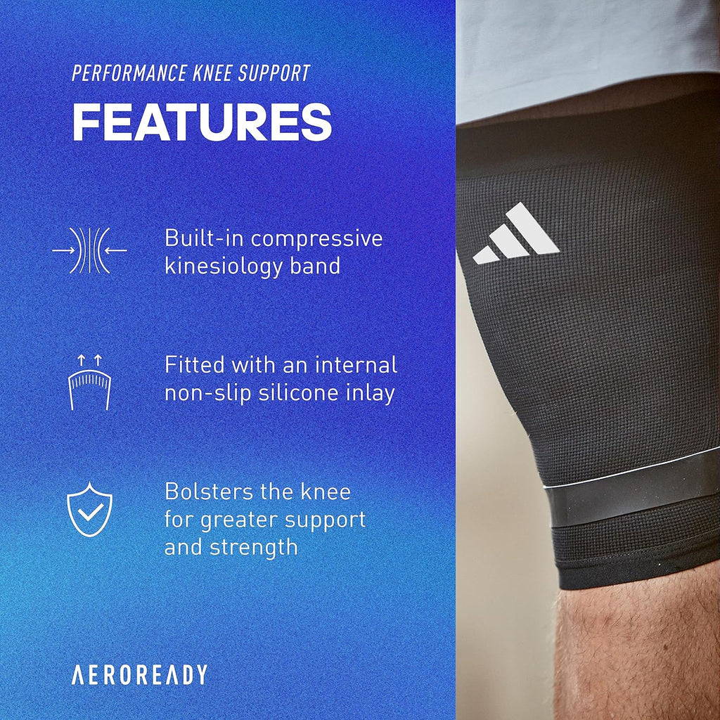 Aeroready Compression Sleeve with Silicone Grip, Breathable Seamless Design

